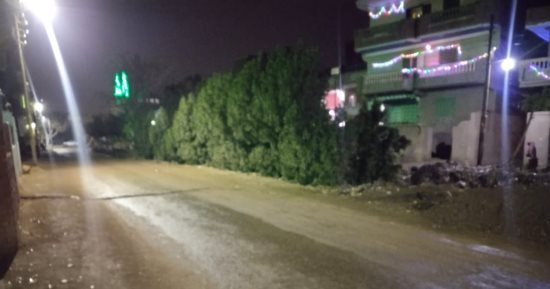 البرق والرعد ينيران سماء القليوبية وسط أمطار متوسطة