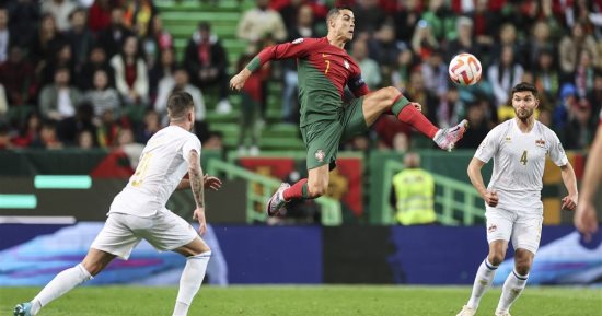 كريستيانو رونالدو يحقق أرقاما قياسية بعد ثنائية ليشتنشتاين