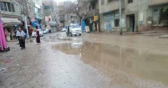 هطول أمطار غزيرة على محافظة الفيوم.. صور