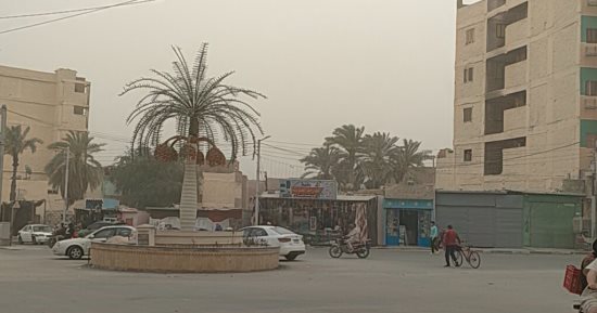 استمرار موجة الطقس السيء وهبوب الرياح الشديدة لليوم الثانى فى الوادى الجديد