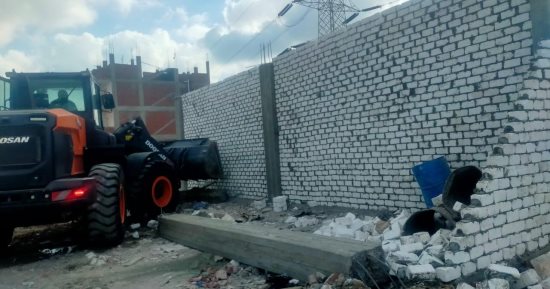 حملات مكبرة لإزالة تعديات البناء المخالف وأراضى أملاك الدولة بالإسكندرية