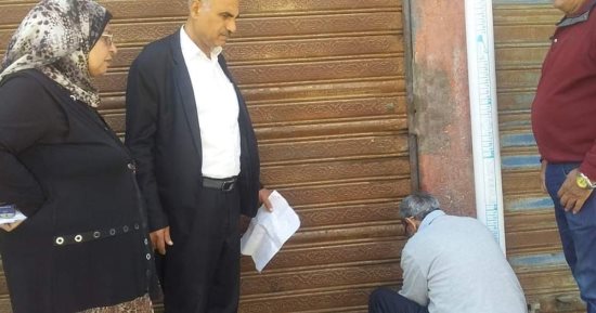 غلق 11 محلاً تجارياً لمخالفة شروط التعاقد فى حى المناخ ببورسعيد