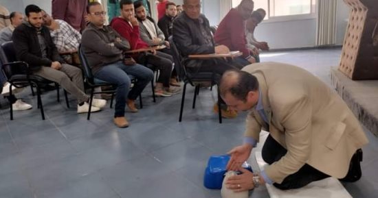 صحة المنوفية: تدريب مسئولي الثقافة الصحية على الإنعاش القلبى الرئوى الأساسىي