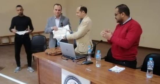المعهد العالى لتكنولوجيا النقل يكرم الزميل محمد ثروت