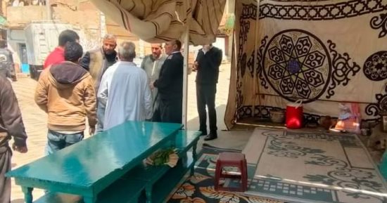 إزالة الإشغالات بمحيط مسجد سيدى شبل بالشهداء  