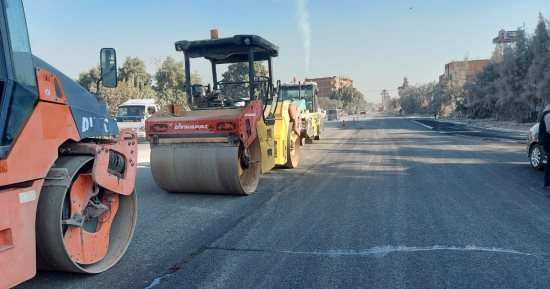 تطوير شامل لطرق حيوية فى أوسيم بالجيز أبرزها البراجيل وترعة الزمر