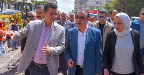 محافظ الإسكندرية يعلن بدء تنفيذ مشروع رصف وتطوير شارع أحمد أبو سليمان