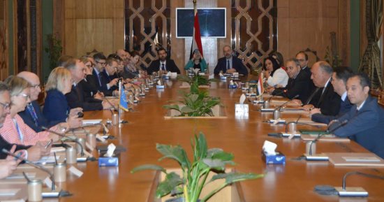 وزير الخارجية يستقبل سفراء الاتحاد الأوروبى فى منطقة الشرق الأوسط.. صور