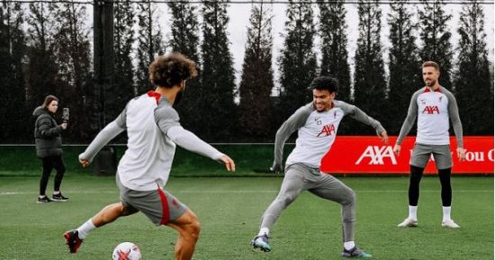 محمد صلاح يتألق في تدريبات ليفربول قبل مواجهة السيتي ودياز ينتظم في المران