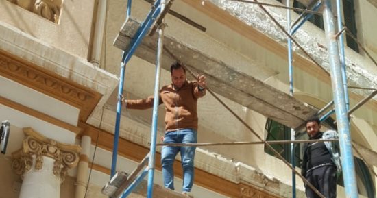 "آثار الإسكندرية": العمل جار فى صيانة وترميم مسرح سيد درويش.. صور