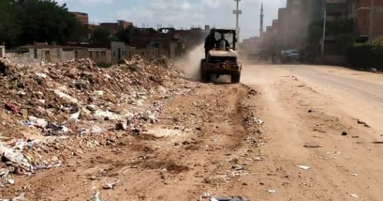 رفع 20 طن مخالفات متراكمة فى حملات مكبرة بمدينة أشمون 