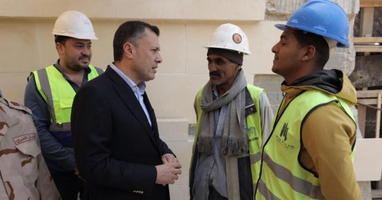 وزير السياحة والآثار يتفقد آخر مستجدات العمل بالمتحف المصرى الكبير