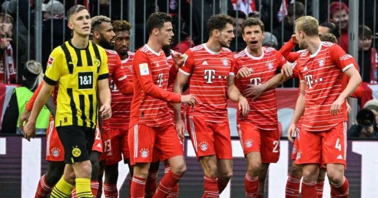 بايرن ميونخ يستعيد صدارة الدوري الألماني برباعية فى مرمى دورتموند.. فيديو