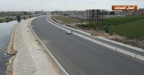 وزارة النقل: تنفيذ حمايات جسر الرياح التوفيقى من بنها إلى المنصورة.. صور