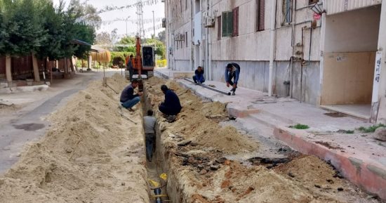 مياه القناة: استمرار أعمال الإحلال والتجديد لشبكات مياه الشرب بالإسماعيلية