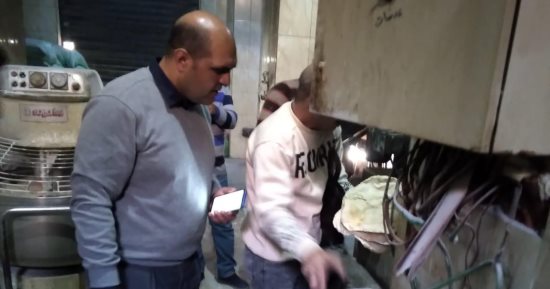 ضبط 35 مخالفة تموينية خلال حملة على مخابز بيلا