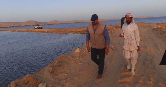 "الرى" تنتهى من إصلاح جسر بركة بهى الدين بسيوة بعد انهياره