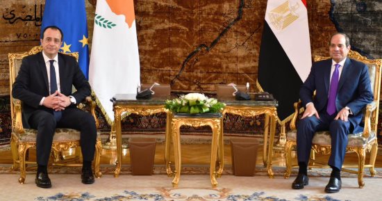 الرئيس السيسى ونظيره القبرصى يثمنان تطور العلاقات بين البلدين بمجالات الطاقة