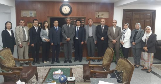 وفد صينى يتابع تنفيذ تطوير المحطة الأرضية بهيئة الاستشعار من البعد