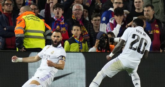 ريال مدريد يكتسح برشلونة برباعية ويتأهل لنهائى كأس ملك إسبانيا.. فيديو