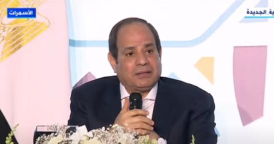 الرئيس السيسى: نسبة البطالة 7,4 % ودي بالنسبة لدول كتير جيدة ونريد أن نقللها