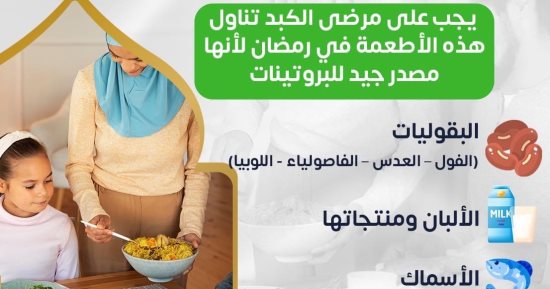 ما هى الأطعمة المناسبة لمرضى الكبد فى رمضان؟.. الصحة تجيب