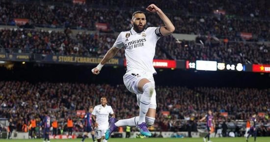 10 هاتريك لبنزيما مع ريال مدريد بعد ثلاثية برشلونة