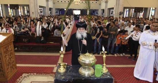 كنائس بنى سويف تحتفل بأحد الشعانين.. والأنبا غبريال: نصلى من أجل نهضة مصر
