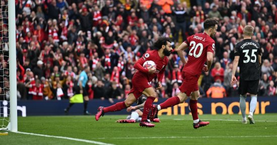 أهداف الأحد.. محمد صلاح يسجل ضد آرسنال.. والزمالك يتخطى البنك الأهلى