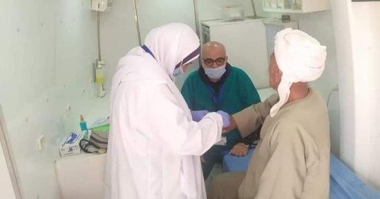 علاج 350 حالة مرضية بالمجان فى قرية بورسعيد الخارجة ضمن مبادرة حياة كريمة