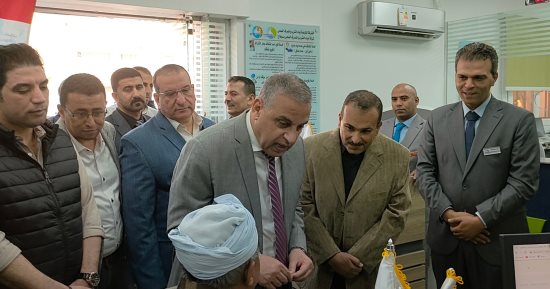 محافظ سوهاج يفتتح مركز خدمة عملاء شركة المياه بطهطا ضمن احتفالات العيد القومى