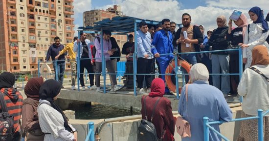 مياه المنوفية تنظم زيارة ميدانية لطلاب كلية الطب لمحطة شبين الكوم البحارى