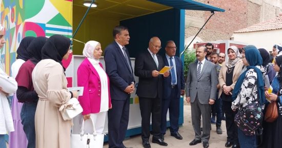 رئيس جامعة بنها يفتتح مقر المشروع الوطنى للقراءة بمجمع الكليات