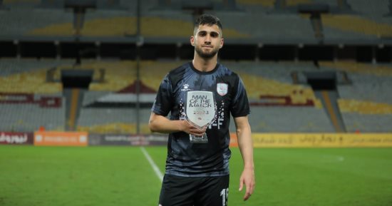 رزقى حمرون يحصد جائزة أفضل لاعب فى مباراة فاركو والاتحاد