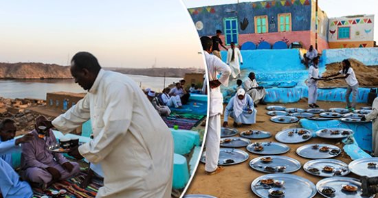 "اللمة فى النوبة حلوة وحبوبة".. إفطار جماعى فى أسوان طوال الشهر الكريم