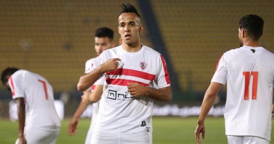 ناصر منسى يتقدم للزمالك بالهدف الأول فى شباك حرس الحدود