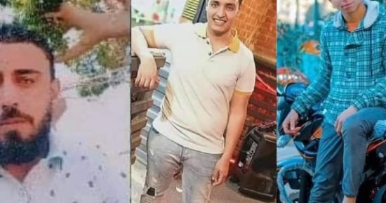 أهالى قرية بنى حلة ببنى سويف يشيعون جثامين 4 شباب ضحايا حادث سير بطريق الفيوم أكتوبر