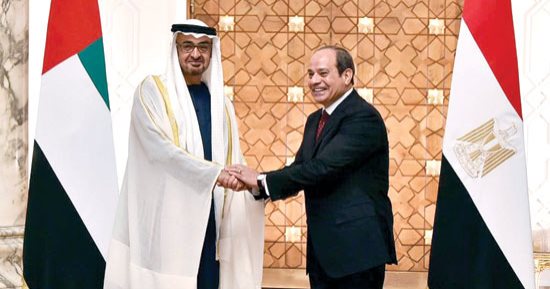 مصر والإمارات تحالف تاريخى فى مواجهة الأزمات.. زيارة الشيخ محمد بن زايد الثالثة منذ توليه رئاسة الإمارات تشير لدور مصر المحورى.. تتويج لعلاقات أخوية واستراتيجية تاريخية.. وتحركات ثنائية مكثفة لحل أزمات الإقليم