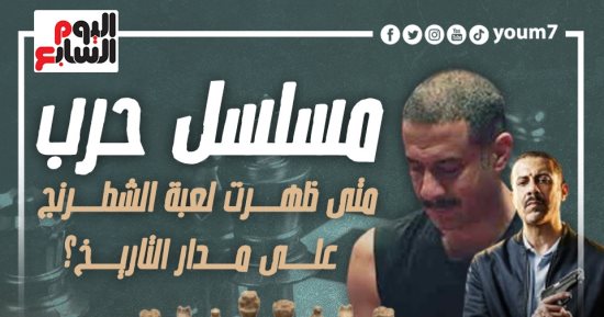 مسلسل حرب.. متى ظهرت لعبة الشطرنج لأول مرة بالتاريخ ؟ إنفوجراف