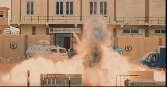 مسلسل حرب الحلقة 3.. سيارة مفخخة تقتحم قسم شرطة العريش وتنفجر