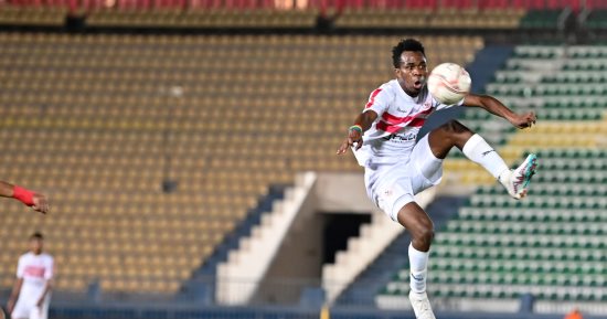  إبراهيما نداى يتقدم لفريق الزمالك بمرمى أسوان في الدقيقة 45