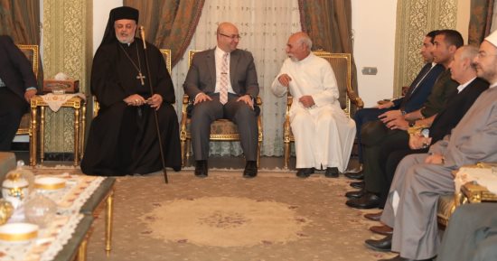 محافظ بنى سويف يزور عددا من الكنائس للتهنئة بعيد القيامة المجيد