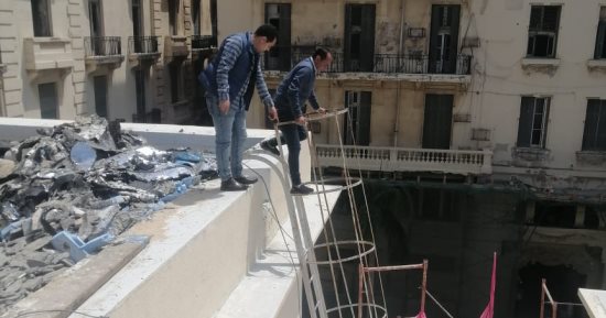مدير آثار الإسكندرية يتفقد مشروع ترميم وصيانة مسرح سيد درويش