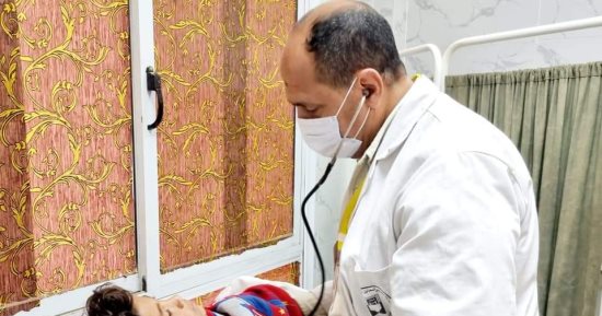 حياة كريمة.. الكشف على 964 مواطنا فى القافلة الطبية بقرية لبيشة بالمنوفية 
