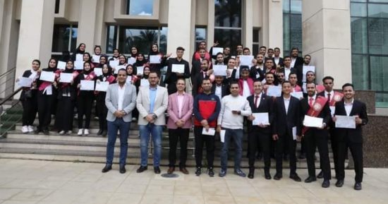 وفد طلابي من جامعة بني سويف في زيارة لمرصد الأزهر