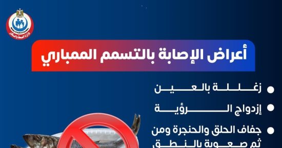 الصحة تكشف أعراض "التسمم الممبارى" الناتج عن تناول الفسيخ الفاسد.. تفاصيل 