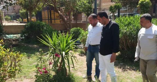 تجهيز الحدائق العامة والمتنزهات بمركز الشهداء بالمنوفية استعدادا لعيد الفطر