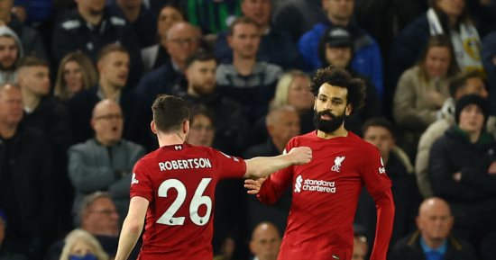 ليدز يونايتد ضد ليفربول.. محمد صلاح يسجل هدف الريدز الرابع في الدقيقة 64