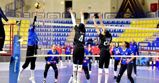 الزمالك يهزم  الأهلى فى أولى مباريات بلاى أوف دورى الطائرة للسيدات.. صور
