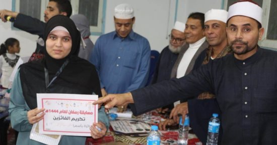 تكريم حفظة القرآن الكريم فى القصاصين بالإسماعيلية